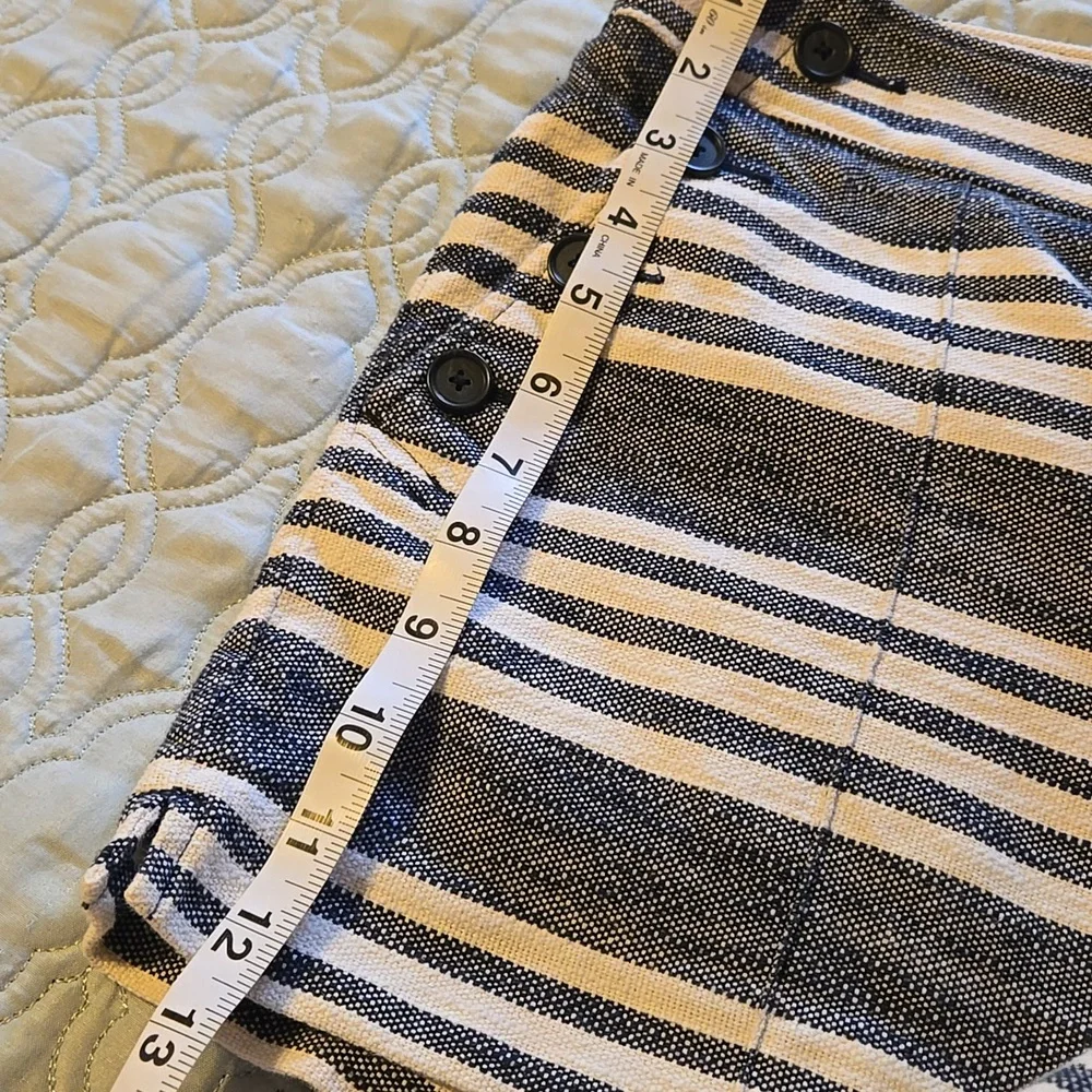 Striped Blue and White Shorts the Riviera Short from Loft - Picture 7 of 7